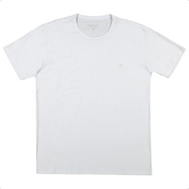 Imagem de Camiseta Básica Plus Size Gola Redonda Branca G3 Ogochi