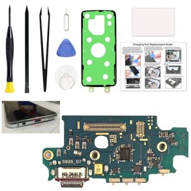Imagem de Porta de carregamento de substituição para Galaxy S24 Plus, versão dos EUA, novo conector USB-C compatível com Samsung S24 Plus SM-S926U/U1/W, inclui instruções e kit de ferramentas