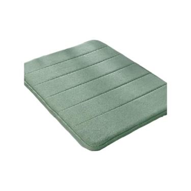 Imagem de Tapete absorvente macio de microfibra antiderrapante para cozinha ou banheiro e quarto (padrão de pedra de chocolate)