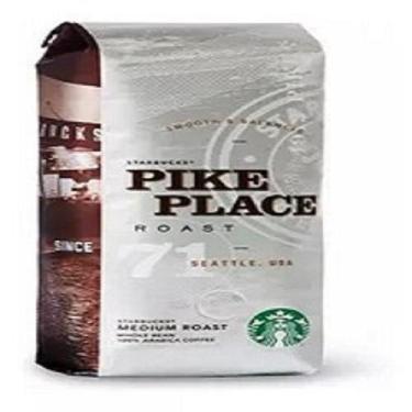 Imagem de Café torrado em grãos pike place roast starbucks - 250g