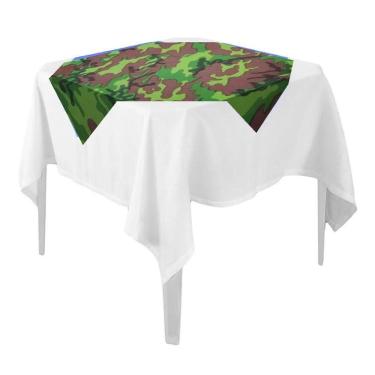 Imagem de Toalha De Mesa Camuflada Tnt 70cm X 70cm - 5 Unidades