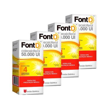 Imagem de Kit 4 unidades - Vitamina D 50.000 ui c/ 4 cápsulas