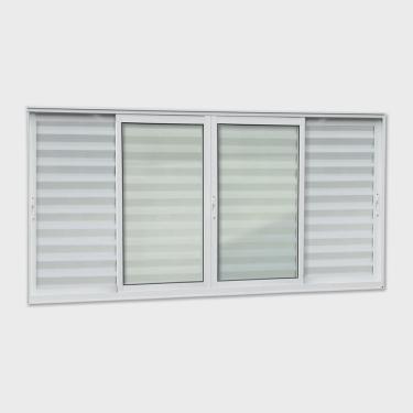 Imagem de Veneziana Elite 6 Folhas Moveis 100 X 120 Vidro Liso