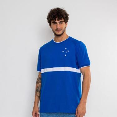 Imagem de Camiseta Cruzeiro Oficial Raglan Orgulho Azul - Surf Center, Azul, GG