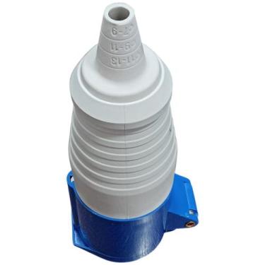 Imagem de Kit Acoplamento 2P+T 16A 200/250V TMI3-16M Azul 2 Unidades - MARGIRIUS