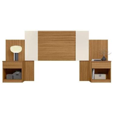 Imagem de Cabeceira Casal Araguaia Freijó Off White Flex - Moval - MOVAL MOVÉIS