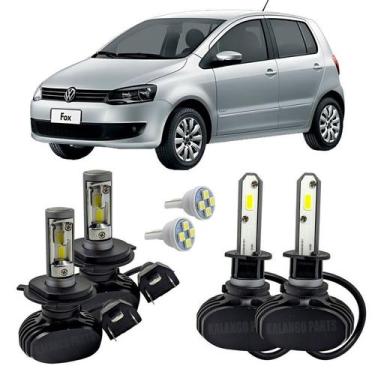 Imagem de Kit Ultra Led Farol Alto Baixo H4 Milha H3 Fox 2003 A 2010 - Autovex