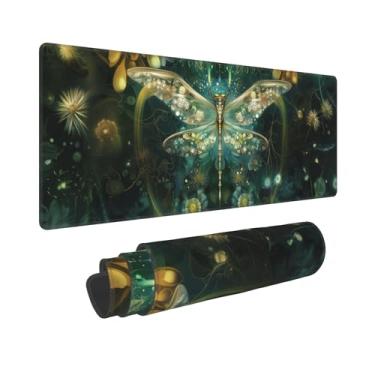 Imagem de Dragonfly Gaming Mouse Pad Grande Protetor de Mesa Ergonômico Extensível Almofadas de Teclado com Bordas Costuradas Impermeável
