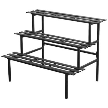 Imagem de DHYGOTFUR Suporte De Metal Versátil Para Plantas 3 Níveis, Projetado Em Forma Escada, Armazenamento Utilidades Resistente Uso Interno E Externo, Decoração Casa, Jardim, Pátio Sacada.