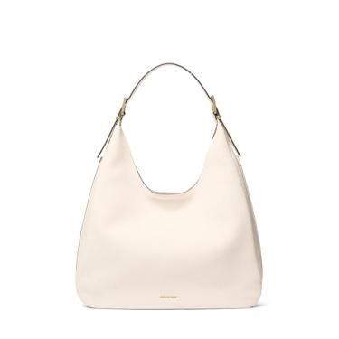 Imagem de Michael Kors Bolsa de ombro grande Hobo Nolita, Ferragens douradas/creme claro, One Size