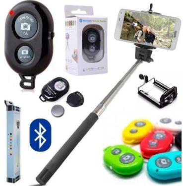 Imagem de Pau de Selfie Monopod Bastão Suporte Celular Fotos Viagem Portátil Con