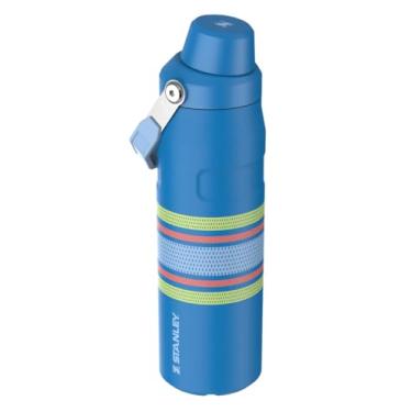 Imagem de Stanley Varsity IceFlow Aerolight Garrafa de água de fluxo rápido 680 g | Tampa angular do bico | Leve e à prova de vazamento para viagens e esportes | Aço inoxidável isolado | Livre de BPA | Azul