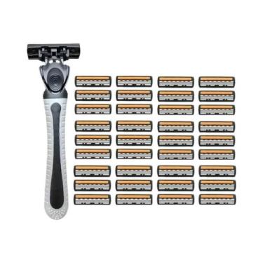 Imagem de Homens Mulheres 3 Camadas Clássico Manual Segurança Navalha Lâminas Su