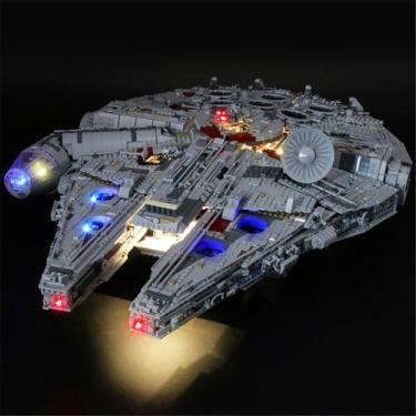 Imagem de MENZAVA LED Light Kit Compatible with Lego 75192 Millennium Falcon Building Blocks Model - Model Set NOT Included