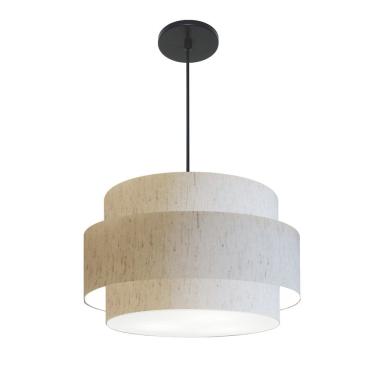 Imagem de Lustre Para Sala de Jantar Vivare Md-4396 Cúpula em Tecido 60cm
