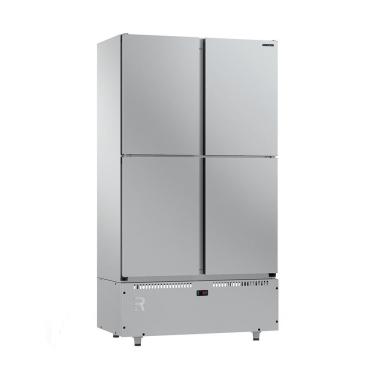 Imagem de Mini Câmara 4 Portas Congelados -10 A -18ºC Motor Inf. Inox Ar Forçado MCCO4P MI Refrimate 220V