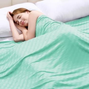 Imagem de Topcee Cobertor refrescante, cobertores refrescantes de verão para pessoas com sono quente, Arc-Chill Q-Max>0,5 fibra fria, certificado Oeko-TEX, 100% certificado, macio, respirável, manta de cama de