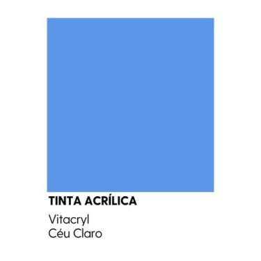 Imagem de Tinta Semibrilho Premium Azuis - Vitacryl, Céu Claro, 3,6 lts