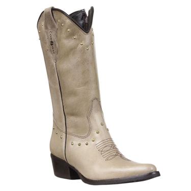 Imagem de Bota Texana Feminina Off White Cow Way 37672
