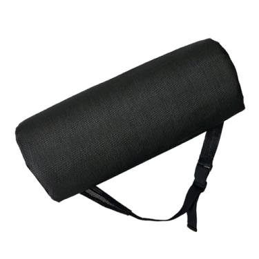 Imagem de MotiveTech Almofada de apoio para cabeça, espreguiçadeira, reclinável, com alça, para cadeira de pátio, almofada de pescoço, fácil de instalar, capa lavável