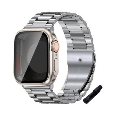 Imagem de Pulseira De Aço Inoxidável Para Apple Watch 45mm 41mm 40mm 44mm Bracel