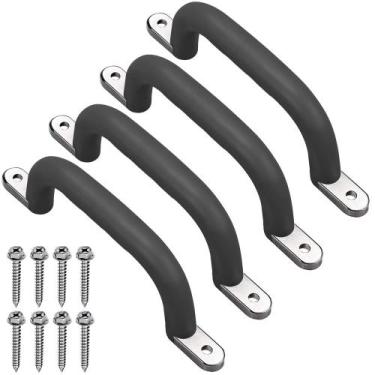 Imagem de Alças de segurança Dolibest for Swing Set Grips Playset Black, pacote 