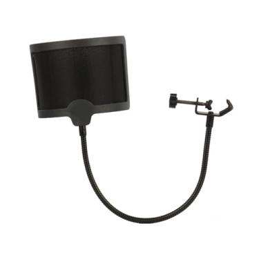Imagem de KiBcsLic Filtro de pops de microfone, tela de malha metálica flexível, redução de ruído para podcasts de jogos, vídeos, estúdio de transmissão