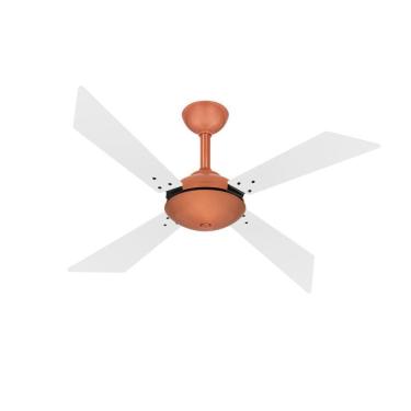 Imagem de Ventilador Teto Tech Cobre 4 Pás Potente Varanda Ventax 220V
