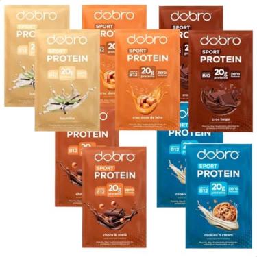 Imagem de Combo Starter Pack 10 Sachês de Proteínas Vegetais, Variedade de Sabores, Pacotes de 30g - 5 Sabores sendo 2 de Cada