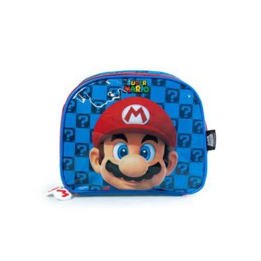 Imagem de Lancheira Escolar Masculina Mario Azul - Bagaggio, U