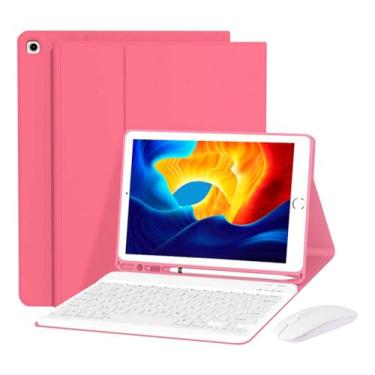 Imagem de Kit Capa para Samsung Tab S8 Ultra : Capa para Tablet + Teclado Removível + Mouse