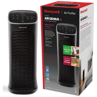 Imagem de Purificador de Ar para Ambientes até 14m² com Filtro Lavável, 4 Níveis de Limpeza e Tecnologia IFD, 110V, Honeywell HFD280, Preto