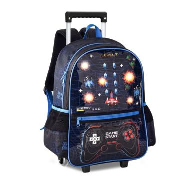 Imagem de Mochila Carrinho Video Game Bolsa Escolar Masculina Gamer