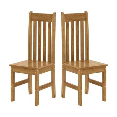 Imagem de Kit 2 Cadeiras 100% Madeira Maciça Bielefeld Espresso Móveis