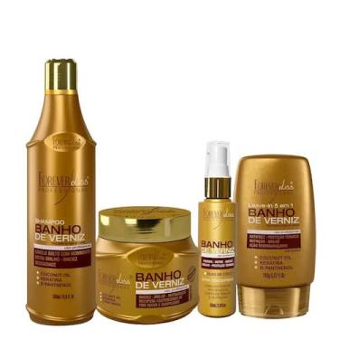 Imagem de Cronograma Capilar Kit Forever Liss Banho de Verniz - Forever Liss Pro