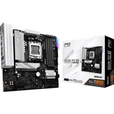 Imagem de Placa Mãe ASROCK AM5 B850M PRO RS M-ATX 4XDDR5 256GB 4XUSB2.0 3XUSB3.2