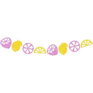 Imagem de Faixa em forma de limão, guirlanda de verão, tema Havaí, Lau, decorações de festa para aniversário, suprimentos para chá de bebê, decoração de suporte de limonada