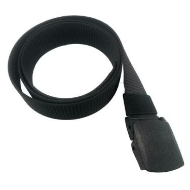 Imagem de Cinto Masculino com Fivela Nylon Largo 36mm Grande - HHW, Preto, unico