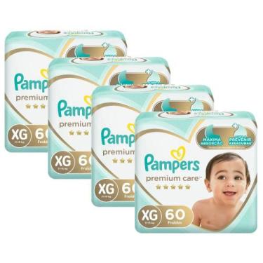 Imagem de Kit Fralda Pampers Premium Care Jumbo Tamanho XG 240 Unidades