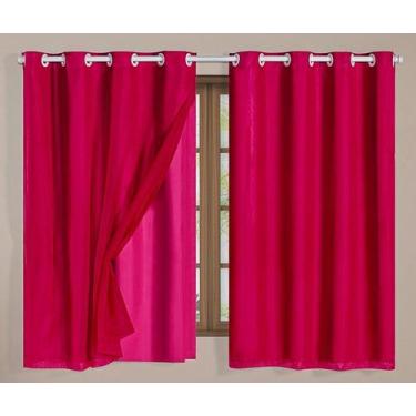 Imagem de Cortina Blackout PVC com Tecido Voil - 2,80 Largura x 1,60 Altura Vari