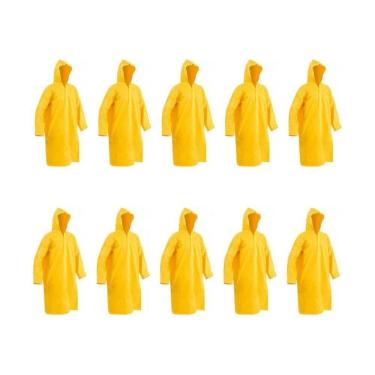 Imagem de Capa Chuva Pvc Forrada Amarela G