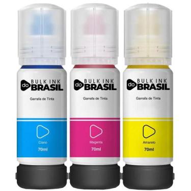 Imagem de Kit 3 Tintas Para Epson L4160 L4150 T504 L6171 L6161 L6191 T504 - Bulk