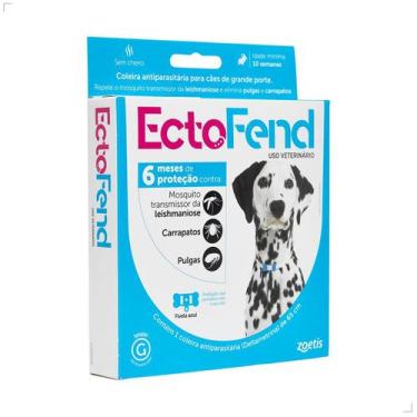 Imagem de Coleira Ectofend Anti pulgas Carrapatos 65cm Leishmaniose G - Zoetis, 