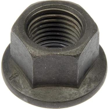 Imagem de Dorman 611-295 Porca de roda M14-1,5 Flangeada Face Plana - 19 mm Hex, 15,5 mm de comprimento para modelos selecionados Dodge/Freightliner, pacote com 10