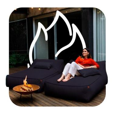 Imagem de Espreguiçadeira de Jardim Puff Duo Para Casal  Eco Flame Garden - Sofá