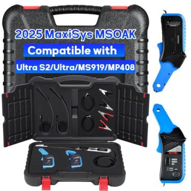Imagem de Autel Kit de acessórios para osciloscópio MaxiSys MSOAK compatível com o scanner MaxiFlash VCMI Ultra MS919 Ultra EV e MP408 suporta 65A/650A Grampo CA/CC Extensão HT Clipe de bateria com cabo de