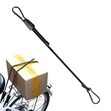 Imagem de Cordões elásticos ajustáveis, cordas elásticas de caminhão com mosquetão, corda de bagagem resistente ao ar livre, tiras de lona preta, tiras elásticas para barracas, carga, barco de caiaque