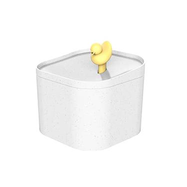 Imagem de Fonte de água automática para animais estimação gatos e cachorros com cascata pato borracha 2 5 litros grau alimento BPA tapete silicone incluso