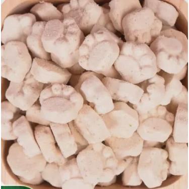 Imagem de SandyLegend 50 g de guloseimas liofilizadas para gatos, palitos de dentição de grama de gato com leite de cabra, lanche de gatos para remoção de bolas de pelo e cuidados dentários