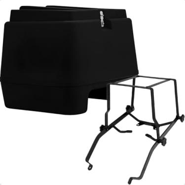 Imagem de Baú 80 Litros Tork + Suporte Bagageiro Fan Start 125 150 160